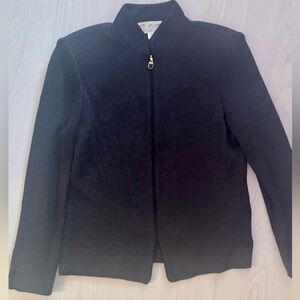 St. John Classic Black Knit Blazer